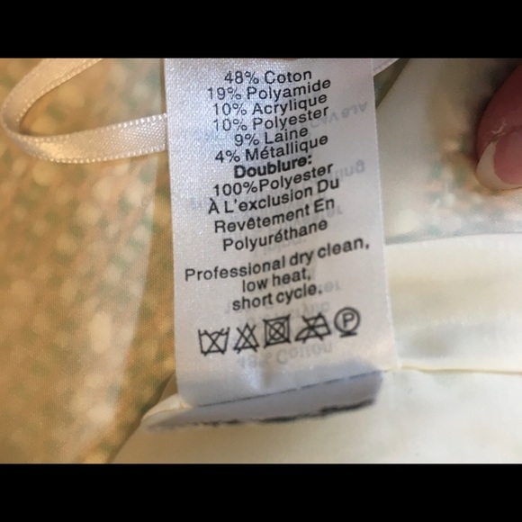 J Crew Cream Glimmer Tweed Mini Skirt 40075 sz 6 - Picture 6 of 8